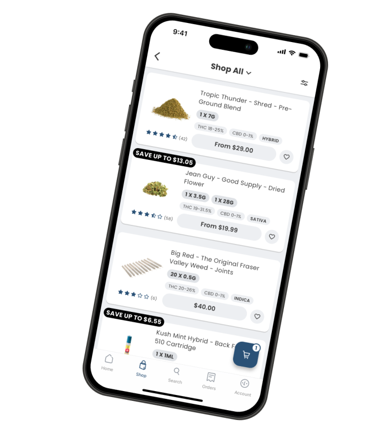 Photo of a mobile phone shopping the 'members deals' section of the Spark Rewards Marketplace app